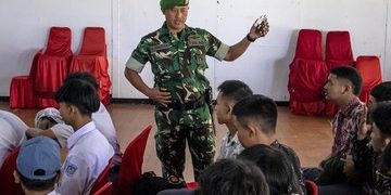 50 Pelajar Subang Ikuti Pelatihan Militer di Lanud Suryadarma